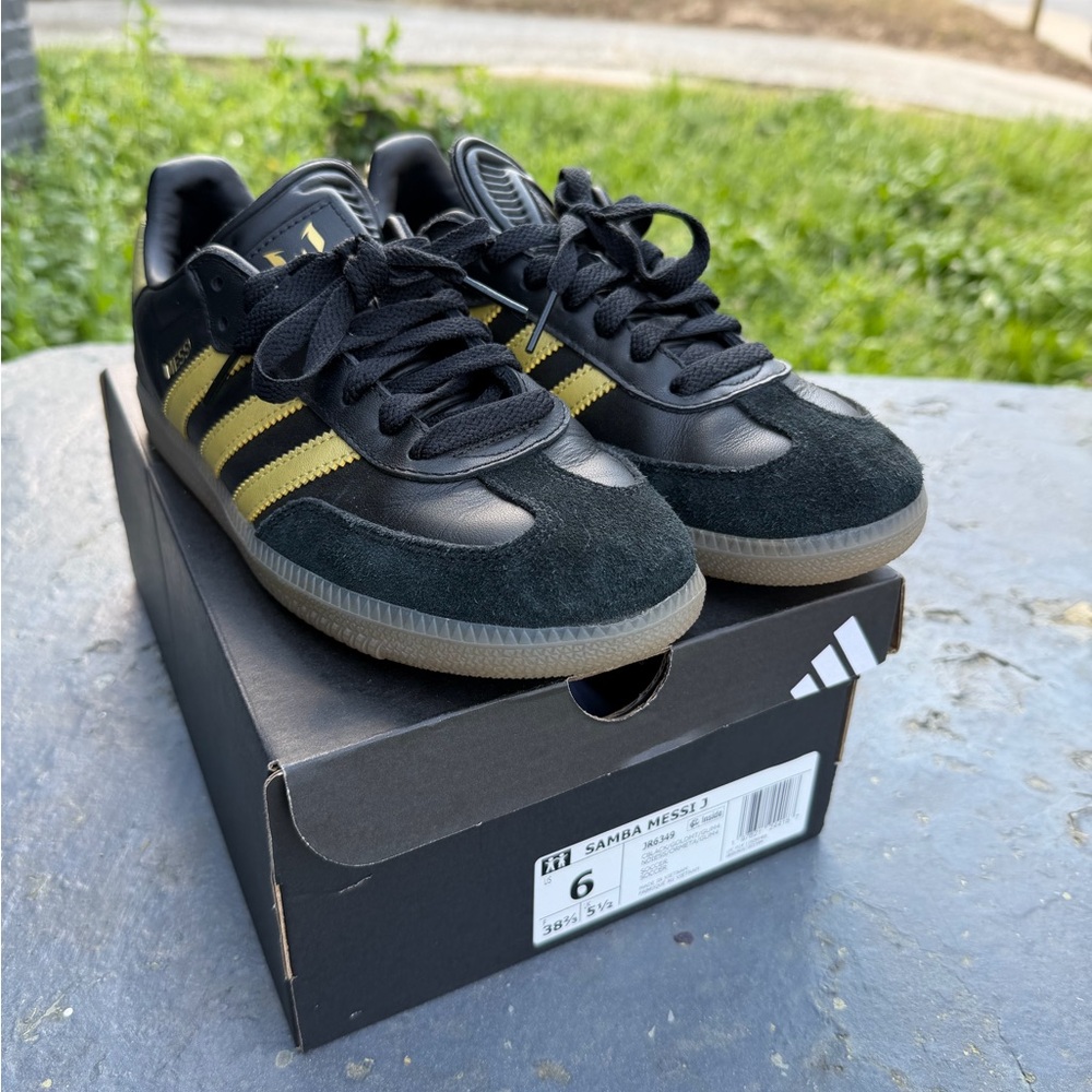 adidas Samba Black and Gold Women's Sneakers